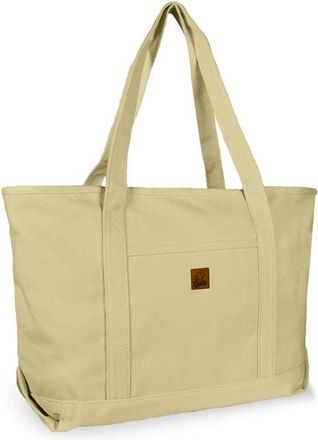 Dalix Ghost 23 Carryall Canvas Tote Bag in Beige at Nordstrom