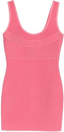 H&eacute;rve L&eacute;ger Amara Dress - Dames - Korte kleedjes - Roze - M - Nylon - Kleedjes