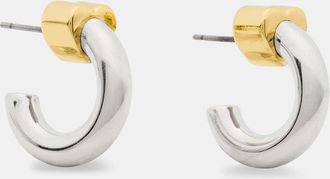 Kate Spade New York Womens Geo Pop Huggie Earrings in Yellow