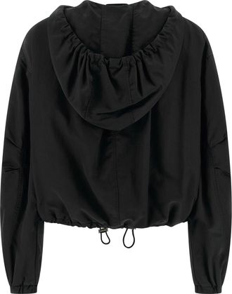 The Attico Womens Black Polyester Bomber Clothing