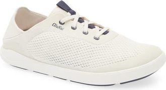 Olukai Moku Pae Sneaker in White Sand /Trench Blue at Nordstrom, Size 11.5