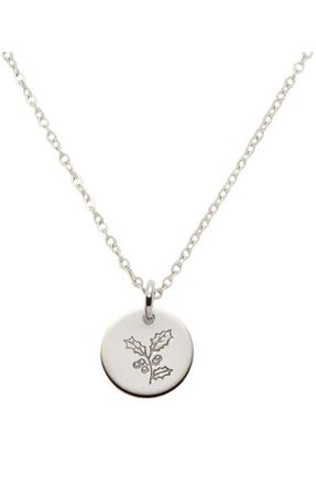 Made by Mary December Birth Flower Necklace in Silver at Nordstrom, Size Medium