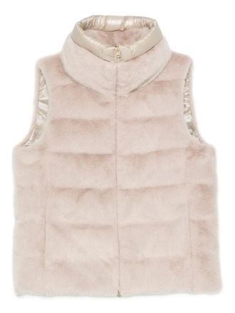 Herno Eco Fur Quilted Padded Vest