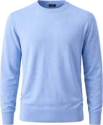Saint James Accessoires - Heren - Ronde hals truien - Blauw - L - Wol - Truien & Vesten