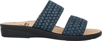 Ganter Blauwe Sandaal - Smalle Pasvorm - Dames - Sandalen - Blauw - 42 EU - Leer - Schoenen