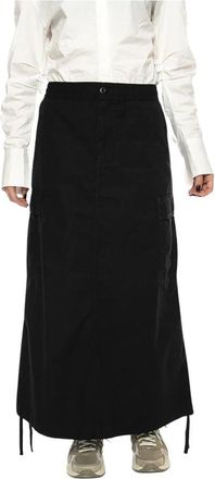 Carhartt Work in Progress W Cargo Skirt Long - Dames - Maxi Rokken - Zwart - XS - Rokken
