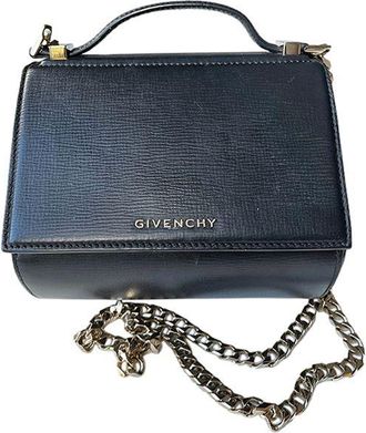 Givenchy Black leather mini Pandora box bag