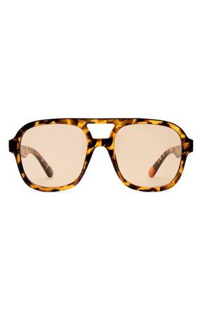 AIRE Whirlpool 53mm Aviator Sunglasses in Chocolate Tort /Tan Tint at Nordstrom