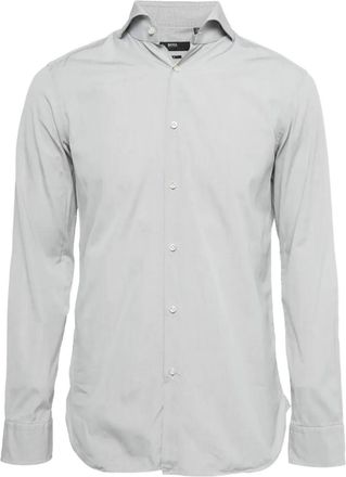 BOSS Camicia a quadri a maniche lunghe - Grigio
