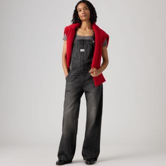 Levi's Baggy Overalls - Womens - 2XS - Black
