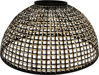 Anne Lighting Pantalla De L&aacute;mpara - Negro - Lampenkappen - Bamb&uacute; - &Oslash; 60cm - E27