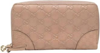 Gucci Pre-owned Long Wallet - Dames - Vintage Accessoires - Beige - ONE Size - Leer - Vintage