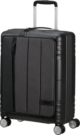 American Tourister Koffer AMERICAN TOURISTER Hello Cabin 55, Damen, Gr. B/H/T: 22cm x 55cm x 40cm, grau (dunkelgrau), Polyester, Polypropylen, Koffer Koffer