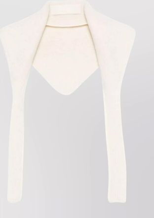 Jacquemus alpaca wool blend scarf collar design