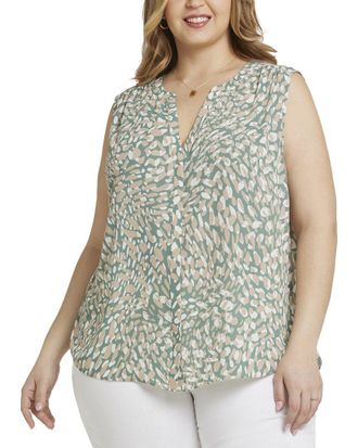 NYDJ Plus Pintuck Blouse