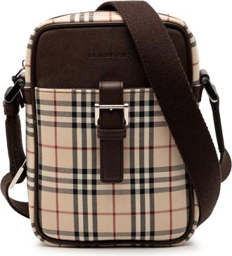 Burberry Pre-owned Burberry House Check Canvas Crossbody Ladies 0E9ZYH85EB4625PX