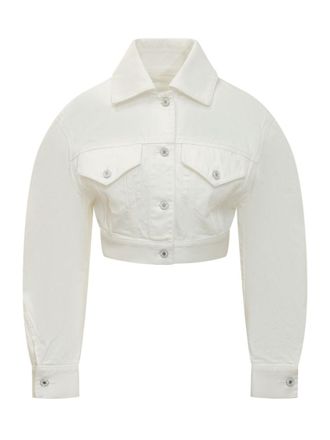 Givenchy White Shirt Collar Jacket