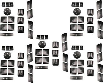 OEM 80 Botones De Cubierta De Cristal De Ventana Con Bloqueo De Memoria Para Asientos De Puerta De Coche Cla/gla