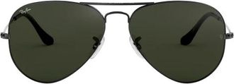 Ray-Ban Mannen Ogen Acetaat Herfst/Winter Collectie - Heren - Zonnebrillen - Grijs - 58 MM - Accessoires