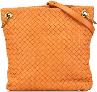 Bottega Veneta Pre-owned Bottega Veneta Leather Intrecciato Crossbody 179330