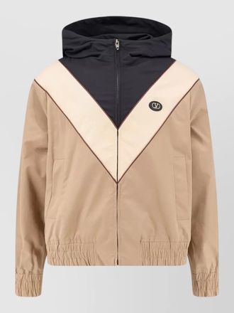 Valentino jacket vlogo signature patch hooded design