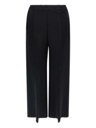 Issey Miyake Plooibroek met chevron streep - Zwart