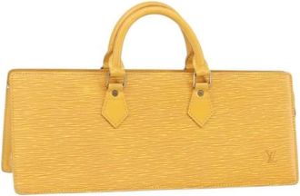 Louis Vuitton Pre-owned Handbags, female, Yellow, Size: ONE SIZE Pre-owned Vintage Leather Handbag