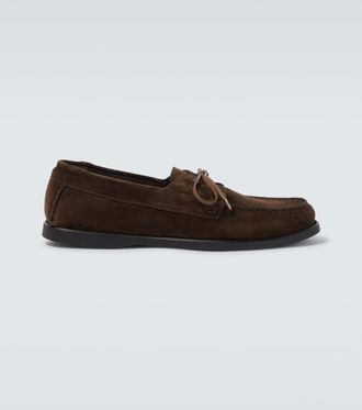 Saman Amel City Moc suede boat shoes