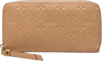 Louis Vuitton Pre-owned Long Wallet - Dames - Vintage Accessoires - Beige - ONE Size - Leer - Vintage