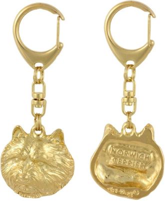 OEM Norwich Terrier - Llavero De Perro Chapado En Oro En Caja De Regalo, Decoraci&oacute;n De Bolso, Accesorio De Lujo De Art-dog