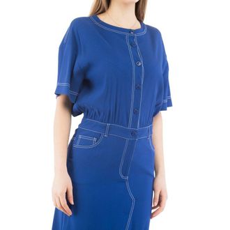 Moschino Womens Multicolor Marabou Casual Dress