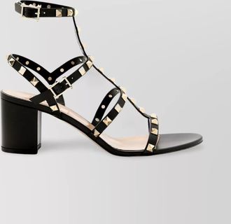 Valentino Garavani studded leather block heel sandals