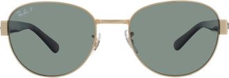 Ray-Ban Grey Polarized Square Unisex Sunglasses RB3766CH 001/O9 56