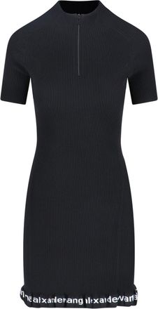 Alexander Wang Logo Midi Dress - Black