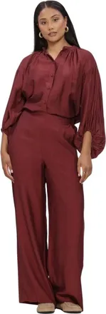 Minus Dames, Broeken, Rood, Maat: M Viscose