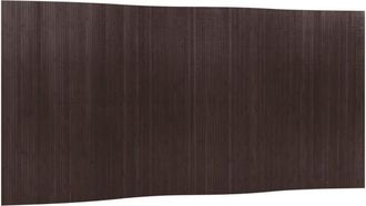 vidaXL Room Divider Dark Brown 165x400 cm Bamboo Vidaxl