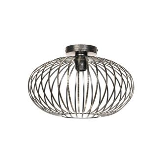 Lindby L&aacute;mpara de techo de Metal Negro