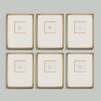 Ballard Designs Intaglio in Gold Art - Print VIII, 15 x 12 - Ballard Designs