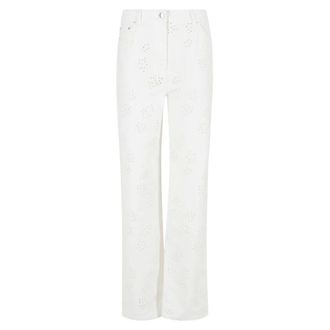 Semicouture Straight Jeans, female, Beige, Size: W25 Agnes Jeans