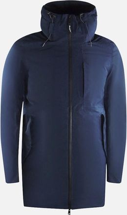 Aquascutum Mens Aquascutum Active 3-Way Parka Navy Blue Down Parka Jacket - Size: Regular/36