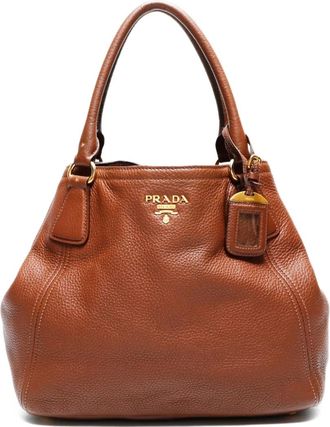 Prada 2000-2020s leren handtas - Bruin