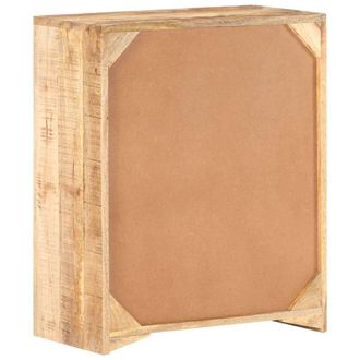 Berkfield Home Sideboard 59x33x75 cm Rough Mango Wood in Brown | Size: 59 x 33 x 75 cm
