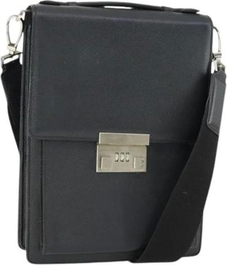 Bally Pre-owned Cross Body Bags, female, Black, Size: ONE SIZE Pre-owned Leather Crossbody Bag