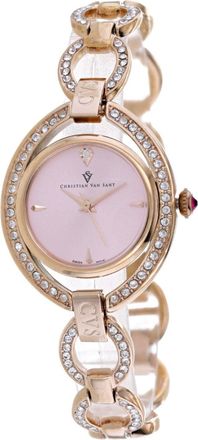 Christian Van Sant Womens Stella Rose Gold Dial Watch