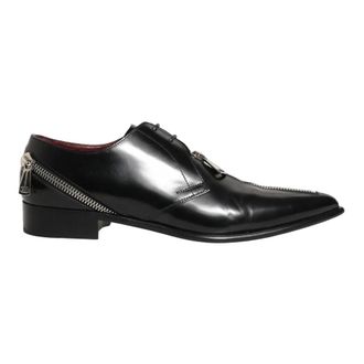 Dolce & Gabbana Business Shoes, male, Black, Size: 9 1/2 US Derby Dress Shoes