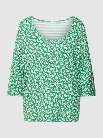 Tom Tailor T-Shirt mit Allover-Muster in Gruen, Gr&ouml;&szlig;e S