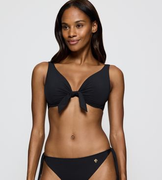 Triumph B&uuml;gel-Bikini-Top TRIUMPH Summer Twist W, Damen, Gr. 42, Cup D, schwarz, Microfaser, Obermaterial: 77% Polyamid, 23% Elasthan, Bikini-Oberteile B&uuml;gel-B