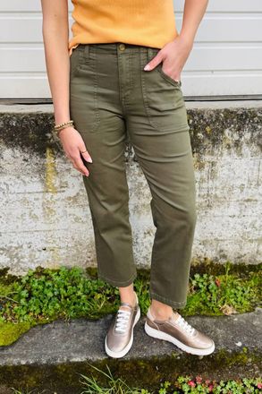 Sanctuary Womens Retreat Crop Pants In Burnt Olive