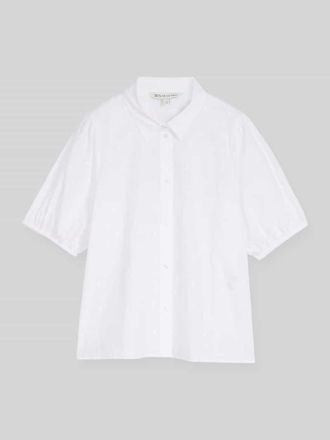 Tom Tailor Denim Regular Fit Bluse mit Stickerei in Weiss, Gr&ouml;&szlig;e XS