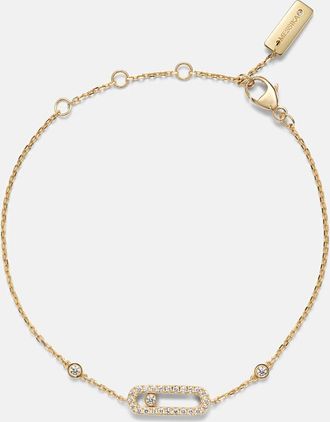 Messika Move Uno 18kt gold bracelet with diamonds